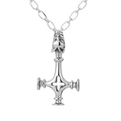 China Wholesale 316L Retro CLASSIC Stainless Steel Faucet Cross Pendant Necklace for sale