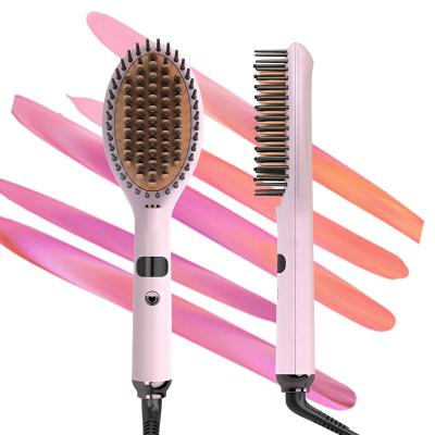 China One Hour Automatic-Thick Curly Straightening For Natural Comb Hair Straightener Electric Brush For Black Women for sale