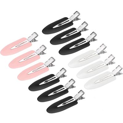 China European and American style bend no no bend hair clips makeup clips for professional hair styling silicone hair clips for women and girls for sale