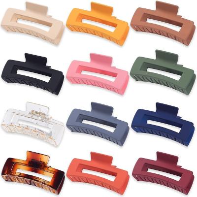 China Large Size Crab Claw Hair Fashion Environmental Acrylic Plastic Hair Claw Clip For Women Hair Accessories For Girls Claw Clip for sale