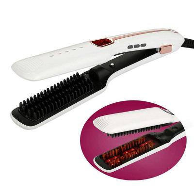 China Wholesale Price Fashionable Straight Ionic Comb Appearance Multifunctional Hair Straightener Set Brush for Women in Urdu for sale