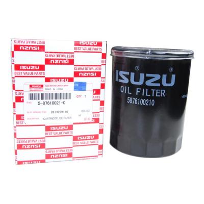 China Building Material Stores 5-87610021-0 Isuzu Oil Filter BVP Engine Type 4JB1-TC For Isuzu NKR55 for sale