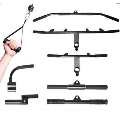 China Ergonomic Strength Training Apparatus Home Gym Rowing Lat And Upper Body Focused Exercises Lat Puller Attachments For Cable Machine Lat Puller Bar for sale