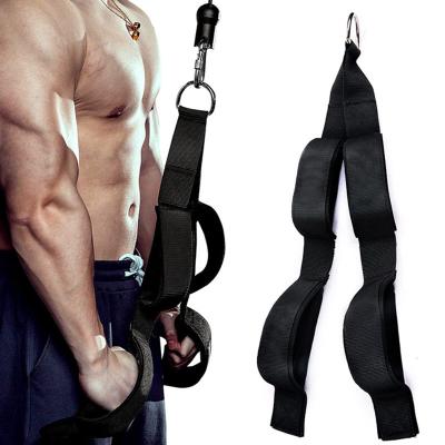 China Home\Gym\Sports Performance Gym Accessories 2 Sets Neoprene Anti-Slip Handles Long Tricep Pull Down Rope Tricep Extra Long Cable Attachment for sale