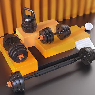 China Durable Gym Detachable 10kg Dumbbell Set Home Use 40kg Dumbbell Barbell Set Logo Dumbbells Coated Pair Custom Weights for sale