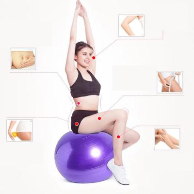 China PVC PVC Thickening Gym Yoga Exercise Fitness Explosion Proof Ball With Pump for sale