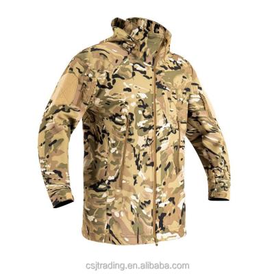 China Military Anti-Static Camouflage Soft Shark Skin Jacket For Men for sale