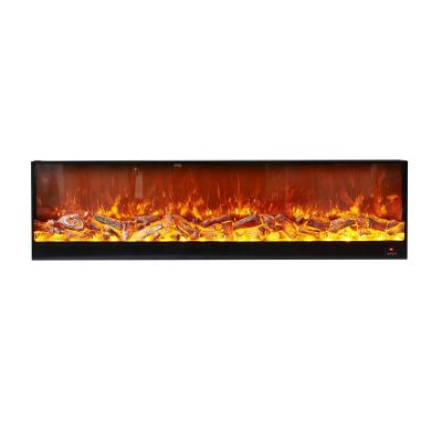 China 60 Inch Modern Custom Electronic Indoor And Outdoor LED Fireplace Flame Analog Lamp Embedded Electric Heater for sale