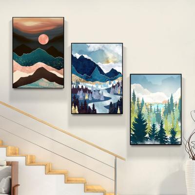 China CLASSIC Sunrise Combination Hot Sale DIY 5D Amazon Full Diamond Painting,Use For Living Room Decoration Hanging Painting for sale