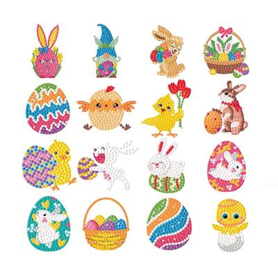 China Cute Easter 5D diamond painting, children are free to paste the fridge diy creative stickers stickers decorative diamond paintings for sale