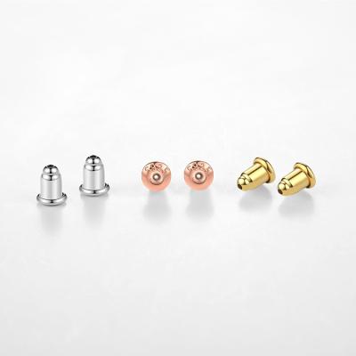 China Amazon CLASSIC Hot Sale S925 Sterling Silver Head Ball Earplugs, 18K Gold Plated Hot Sale DIY Accessories. for sale