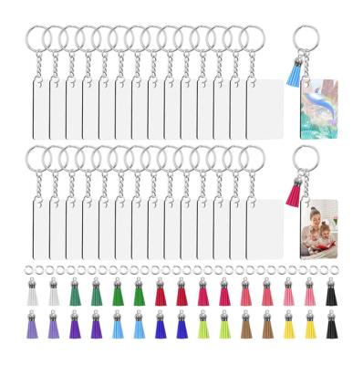 China New 120PCS Sublimation Modern Single Density Thermal Vacuum Board Key Chain, Tassel and Pendant Key Chainembryo Set for sale