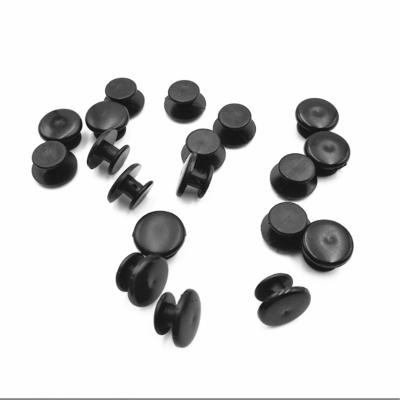 China Bags Amazon Hot Sale 100pcs 12mm Black Buckle Plastic Premium Charm Buttons Accessories for sale