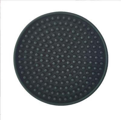 China Amazon viable hot sale 8pcs with fluted pattern, non-slip base, washable and heat resistant silicone beverage and coffee coasters for sale