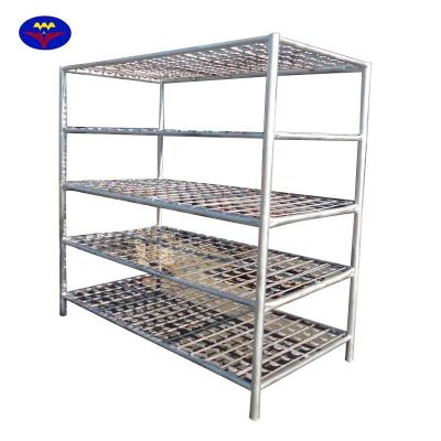 China Strong and repeat use steel storage rack/mesh container for construction equipment scaffolding materials/goods package for sale