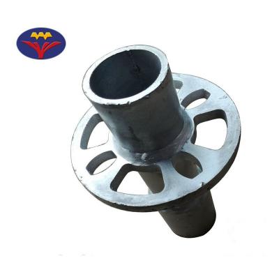 China EN 12811 Industrial Certified Quick Ring Lock Rosette Lock Modular Scaffolding Base Collar / Starter Piece For Base Jack for sale