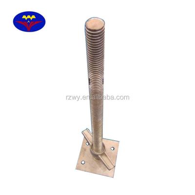 China Industrial Solid Tube Threaded Base Jack / Axle Feet For Scaffolding / Building System Scaffolding for sale