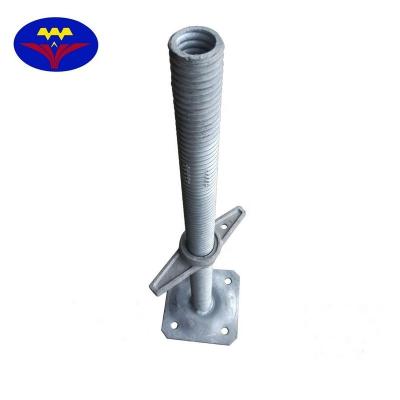 China Industrial South American Construction Threaded Pipe Cavity Shaft Support Leveling Jack Base Foot Para Andamios for sale