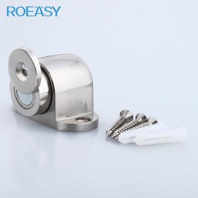 China Easy Installation ROEASY Stainless Steel 3mm Thickness Strong Magnetic Base Heavy Door Stopper for sale