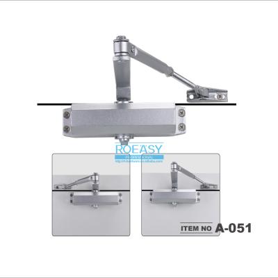 China Fire Door ROEASY Small Size Aluminum Catch Open / Non-Grip Open Door Closer for sale