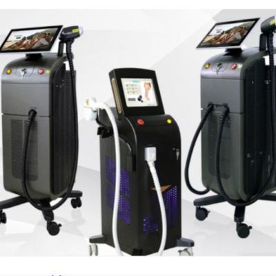 China Dye Removal Professional 808 Diode Laser Hair Removal Machine With 800W 1000W 1200W 1600W Laser Stacks Power Option for sale