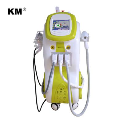 China Pigment Removal 2022 Multifunctional KM 4 in 1 OPT IPL Shr Laser ND Yag Laser Tattoo Removal Face Lifting Hair Removal Machine for sale