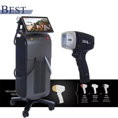 China Pigment Removal 16 Bars Alma Laser Hair Removal With ICE Soprano Technology Hair Removal Salon Equipment 755nm 808nm 1064nm Diode Laser for sale