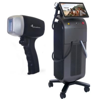 China Pigment removal 2022 808 1064 laser soprano shr laser hair removal 755 nm 3 wave 500W 600W 800W 1000w 1200W 1600W option for sale