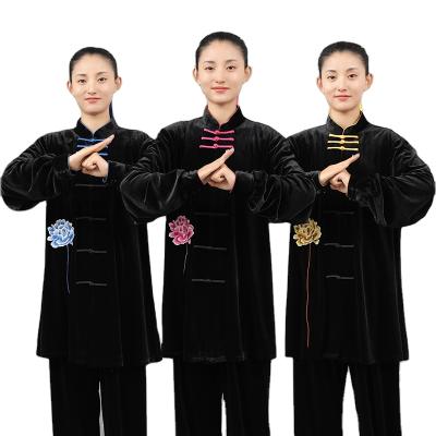 China 2-pcs Costume Factory Wholesale Colorful Polyester Exquisite Workmanship Taichi Youtube Yang Tai Chi For Beginners for sale