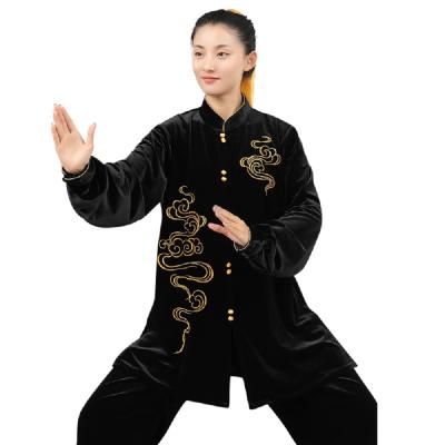 China 2-pcs Costume Good Quality Colorful Polyester Comfortable And Breathable Martial Art Uniform Taijijian for sale