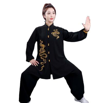 China new type multi color polyester Tai Chi Clothing Suits Chen suit 2-pcs professional practice Tai Chi style top sale for sale