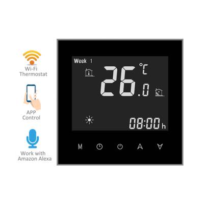 China Tuya Wifi Alexa Google Home Programmable Underfloor Modern Wireless Heating Room Smart Thermostat for sale