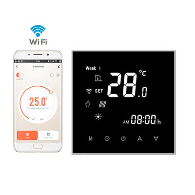 China Alexa Google Home Tuya Wifi Modern Underfloor Heating Room Smart Thermostat for sale