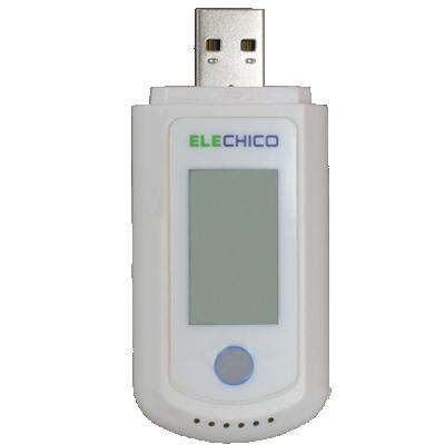 China Digital Usb Thermometer Temperature And Humidity Usb Data Logger 81mm(L)*33mm(W)*14mm(H) for sale