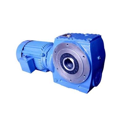 China Factory S87 Series Worm Shaft Reverse Gearbox Transmission Hollow Reducer Reducer DC Stepper Motor for sale