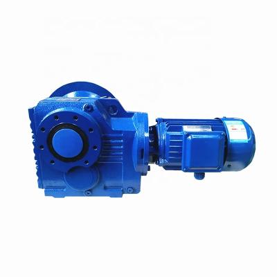 China SA67 Worm Gear Motor Right Angle Helical Reducer 90 Degree S Gearbox Telescope Worm Gear Reducer Worm Gearbox Motor Right Angle Reducer SAF67 Gearbox 90 degrees for sale