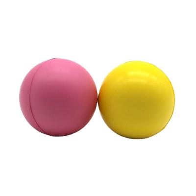 China Solid Foam Promotional Ball Anti Pressure Release Stress Ball Around Shaped PU Stress Ball for sale