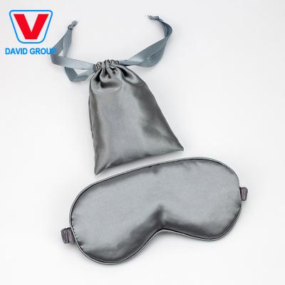 China Adjustable High Quality Custom Wearable Breathable Satin Eye Care Sleep Mask for sale