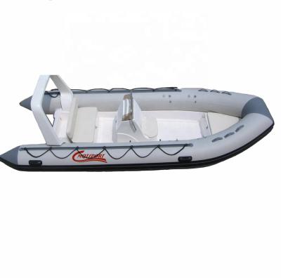 China Travel CHINA factory CE rigid hypalon rib inflatable 480 rib boat with outboard motor for sale for sale