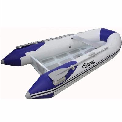 China BLUE Military Double Layer Foldable Aluminum Hull Travel Boats Inflatable Boat Rib for sale