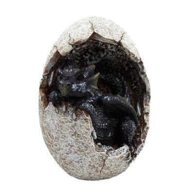 China Europe Dragon Hatchling Breaking Out of Egg Shell Decorative Figurine for sale