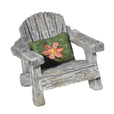 China Mini Garden Ornament Resin Fairy Eco-Friendly Chair for sale