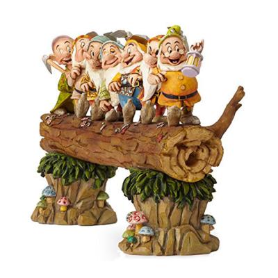 China Europe Garden Resin Gnome Figurine on Single-log Bridge for sale