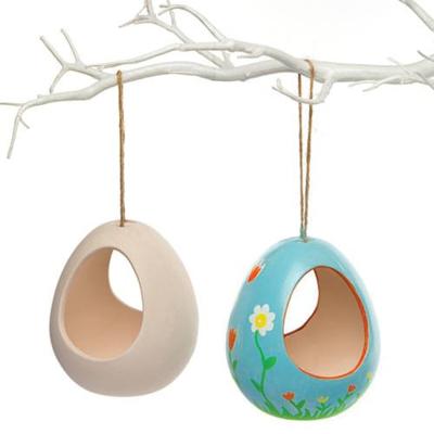 China Wholesale Ceramic Garden BirdFeeder Hanging Bird Water Feeder Eco - Friendly for sale