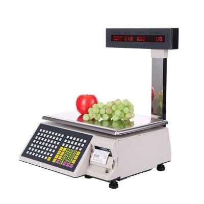 China Best Selling Retail Digital Barcode 15kg Weighing Scale Electronic Scale With 4000 Plus Data Storage 15kg/30kg for sale