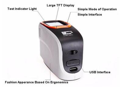 China Handpigment-sichtbares Licht-Spektrofotometer 0 - Reflexionsvermögen-Strecke 200% zu verkaufen