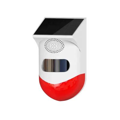 China Best Night Support 2022 Design 120dB Solar Waterproof Recognition Wireless Siren With Danger Reminder HF-TS01 for sale