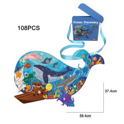 China Custom Toy Wholesale Cartoon Educational Colorful Jigsaw Puzzle Kids Toys Jigsaw Puzzle for sale