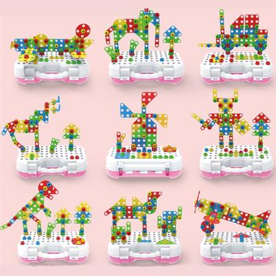 China DIY TOY Newest 3D building block disassembly screw nut jigsaw puzzle diy creative educational toys for sale