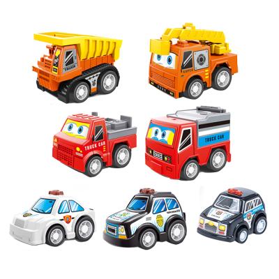 China Hot sale children's educational toys pull back truck toys vehicle kids toys funny construction car 18*28*4cm for sale